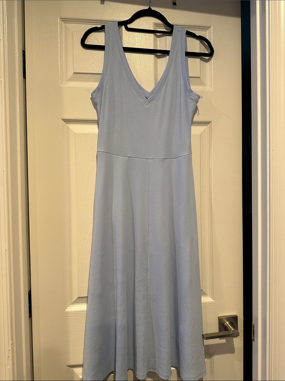 A NEW DAY Light Blue V-Neck Midi Dress with pockets